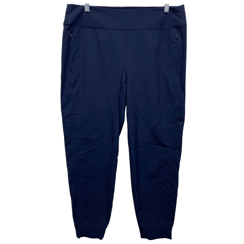 Orvis Womens Navy Blue Cocona Nylon Stretch Hiking Jogger Pants Size 16 Ripstop